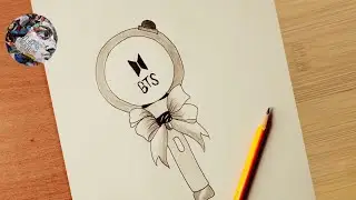 BTS Army Bomb Drawing || Pencil Sketch || BTS Army Drawing 