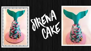 Mermaid tail cake/pastel cola de sirena