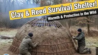 making a clay and reeds as a warm shelter for survival 😱🥶 || subscribe the channel|| #viral #nature 