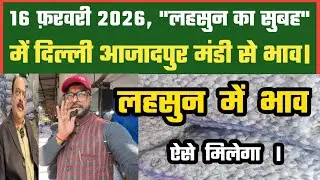 लहसुन में अच्छा भाव ऐसे लो ? Azadpur Delhi Mandi Today 16-02-2026 को बने ऐसे Garlic Price DMT TV