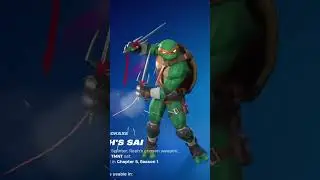 Fortnite X TMNT Pickaxe Swing Animation Showcase! #shorts