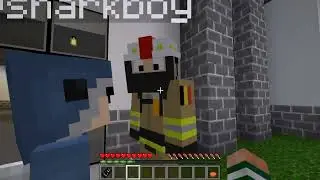 Sabre Minecraft School S2 E37 -FIREFIGHTER SABRE SAVES THE DAY-