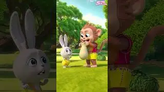 Monkey in the skating board #billionsurprisetoys #kidssongs #shorts #cartoon