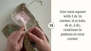 Continuous Join as You Go for Solid Granny Squares