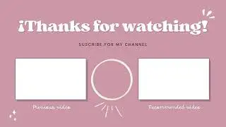 Aesthetic Pink Outro Template | Free Download 🍄