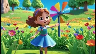 Brinque de molino de viento, gire, gire, gire | Canción Infantil Española para Niños