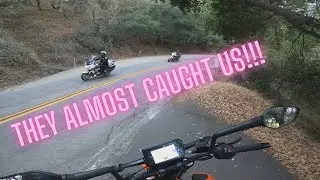 Almost caught by police in the canyons! (hidden lake MOTOVLOG #10)