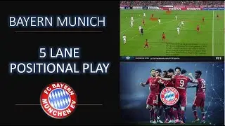 Bayern Munich 5 lane Positional Play Tactics Explained