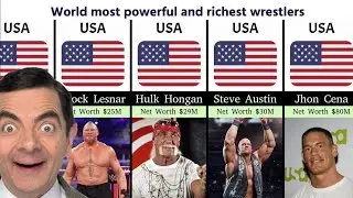 World Most Powerful and Richest Wrestlers | WWE Wrestlers #dataisbeautiful #data #wwewrestlers