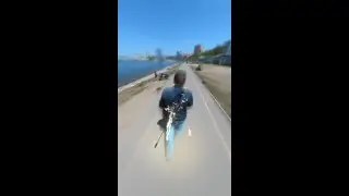 Funny video, Insta360 OneX2 - Flash dash effect - Весёлое видео, супермен, смешное