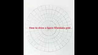 How to draw a basic Mandala grid - part 1 | #mandalagrid #mandalagridtutorial