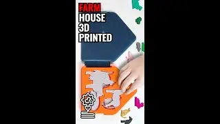 3d printed Farm House is FREE | Prusa Mini #shorts