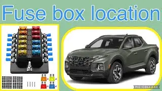 The fuse box location on a 2022 Hyundai Santa Cruz
