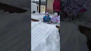 Snow Slide Delights Children || ViralHog