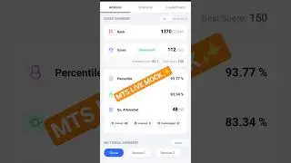 SSC MTS LIVE MOCK👨&zwj;✈️✨| 📕#mts #ssc #shorts