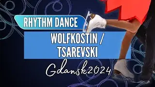Katarina WOLFKOSTIN / Dimitry TSAREVSKI (USA) | Junior Ice Dance Rhythm Dance | Gdansk 2024