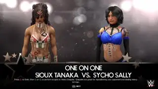 Sycho Sally vs. Sioux Tanaka WWE 2K24 