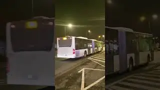 Mercedes ČSAD Liberec před n&aacute;draž&iacute;m v Liberci #mercedes #benz #liberec #2025 #shorts #bus #night