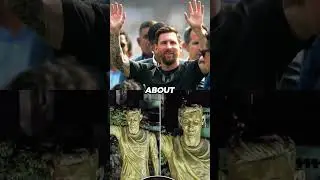 Messi&rsquo;s reaction to his giant India statue looking more like Ronaldo.🤣💀