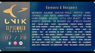 🌙UNIK EVENT | SEPTEMBER 2022 | SECOND LIFE🌙