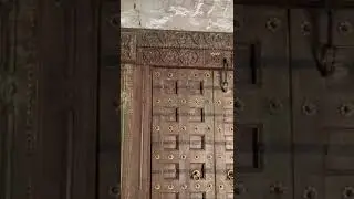 Wooden Teak Wood Antique Indian Door | Vintage Doors For Heritage Decor | Indian Furniture #EPCH