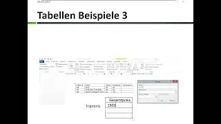 Tabellen Beispiele 3