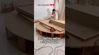 round bed design #woodenhouse #luxuryfurniture #newfurnitur #bedroom #homedecor #carpentry #sorts