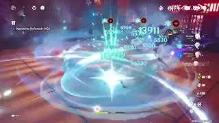 Genshin Impact c6 Shenhe as main DPS and Cryo Support with same build