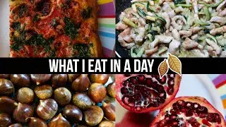 WHAT I EAT IN A DAY // SABATO IN AUTUNNO 2020 🍂🍕🌰