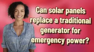Can solar panels replace a traditional generator for emergency power?