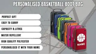 Personalised Name Football Boots Bag Children's Sports Bags Rugby PE Gym Kit Bag for Boys Girls Kids