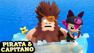 Poils de poitrine et coffres au tr&eacute;sor | Dessin anim&eacute; de pirates pour enfants | Pirata & Capitano