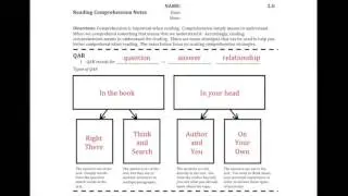 Reading Comprehension Notes
