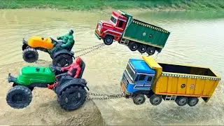 Volvo FMX Tipper BharatBenz 4828R TATA Prima 3530 Truck Accident Pulling Jcb 3dx 3 SuperCar ? CS Toy