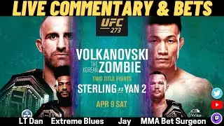 UFC 273: Volkanovski vs. Korean Zombie Live Commentary and Bets