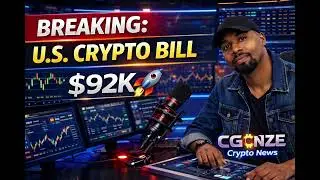 BREAKING: U.S. Crypto Bill Drops 🚨 Bitcoin Pumps to $92K | CG NZE Crypto News