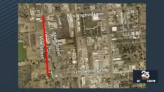 Vine Street to close between Mockingbird Lane and Crestwood Drive