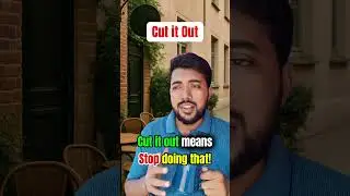 What Does Cut It Out Mean? | Learn English Idioms in 30 Seconds