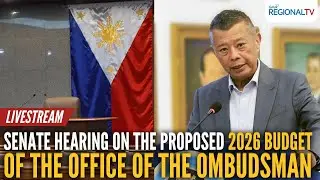 LIVE - Senate hearing on the proposed 2026 budget of the Office of the... - Replay | GMA Regional TV