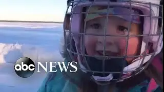 4-year-old ice skates into Olympian's fan club | GMA Digital