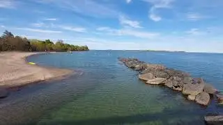 Toronto Islands #8 &ndash; Seagulls at the Pier, Centre Beach