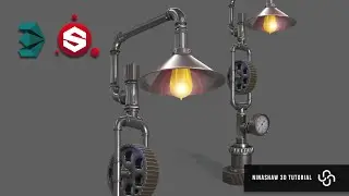 Modeling & Texturing an Industrial Steampunk Lamp - Part1 [Modeling]