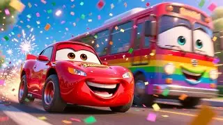 Learn With The Rainbow Bus Song for Kids | Colors, Numbers & Fun Educational Nursery Rhymes 🚌