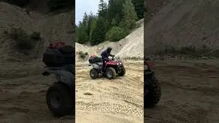 Attempting to drift a four-wheel-drive ￼