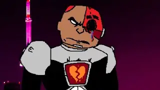 FNF VS CYBORG + Cutscene | Friday Night Funkin' X Teen Titans Go!
