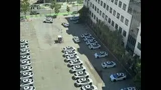 4 Minutes of Waymo Depot Shenanigans (Parking Space Stealing, Honking, Jams)