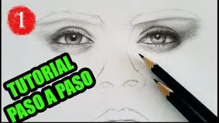 TUTORIAL! Como Dibujar Ojos, Nariz y Boca Paso a Paso #1. / How to Draw Eyes, nose and mouth.