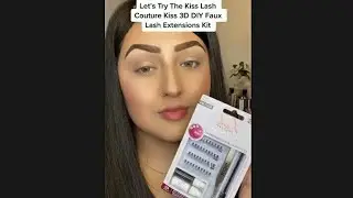 Let's Try The Kiss Lash Couture Kiss 3D DIY Faux Lash Extensions Kit🔥😱#shorts #subscribe #like