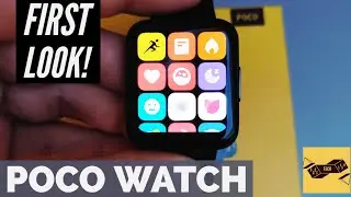 POCO Watch First Look & Hands On // AMOLED Always On Display + Rectangular Design!