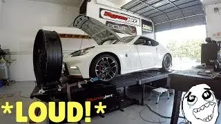 Nismo 370Z Makes THIS MUCH POWER With 2 MODS! * CAUTION LOUD *